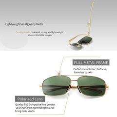 SUNGAIT Ultra Lightweight Rectangular Polarized Sunglasses UV400 Protection