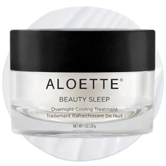 Aloette Beauty Sleep Soothing Face Mask - Anti-Aging Facial Mask with Hyaluronic Acid & Squalene for Firmer, Smoother & Softer Looking Skin - Overnight Cooling Treatment for Inflammation & Redness, 1 Oz