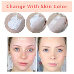 2 Pack Concealer Cover,Flawless Colour Changing Foundation Makeup Base Nude Face Liquid Cover Concealer