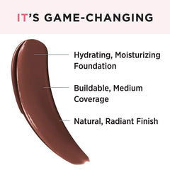 IT Cosmetics Your Skin But Better Foundation + Skincare, Deep Cool 63 - Hydrating Coverage - Minimizes Pores & Imperfections, Natural Radiant Finish - With Hyaluronic Acid - 1.0 fl oz