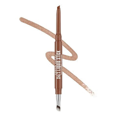 URBAN DECAY 24/7 Liquid Stick Waterproof Eyeliner Smudge Proof, Transfer Proof, Up to 24HR Wear, Dual Ended Retractable Gel Liner with Blending Eye Brush Solar Flick (duochrome copper brown)
