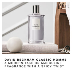 David Beckham Classic Homme Eau de Toilette For Him - Men's Fragrance, Spicy Scent - 100ml (3.5oz)