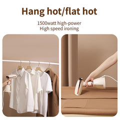 PIWINE Professional Portable Steam Iron for Clothes, 1500W Handheld Garment Steamer,Steam Iron with Lcd Screen, 30 Seconds of Steam Release, Suitable For Household and Travel Use