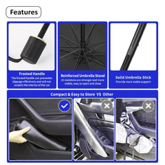 HEXAR® Windshield Sun Shade Umbrella, Protect from UV Rays, Sun Visor Protector Foldable Reflector, Keeps Car Cool, Windshields Fits Various Sedan SUV Cars