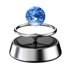 Wisfunlly Car Air Freshener, Solar Powered Rotating Planet Purifier,Interior Autorotation Decor Car Perfume Aromatherapy Diffuser Accessories Diffuser for Car(Earth)
