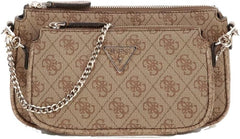 GUESS Womens Noelle Double Pouch Crossbody Handbag
