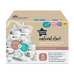 Tommee Tippee Closer to Nature Newborn Baby Bottle Feeding Starter Set - Clear, Unisex