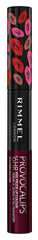 Rimmel London Provocalips Kissproof 16H Liquid Lipstick - 2-Step Liquid Lipstick with Color and Shine - 570 Firecracker, 14 fl oz