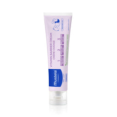 Mustela Baby Diaper Rash Vitamin Barrier Cream 123 - Skin Protectant with Zinc Oxide - Fragrance Free & Paraben Free - with 98% Natural Ingredients - 50ml