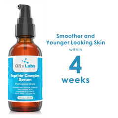 QRxLabs Peptide Complex Serum/Collagen Booster For The Face With Hyaluronic Acid And Chamomile Extract 30Ml, Samantha Formula