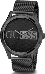 GUESS Men's 44mm Watch - Black Bracelet Black Dial Black Case