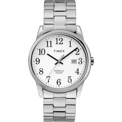 Timex Easy Reader Date Expansion Band 38mm Watch - Silver/White