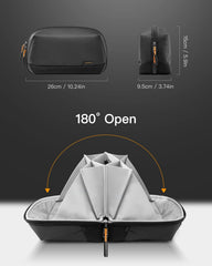 Tazweeq Electronics Organizer Travel Case, Waterproof Tech Pouch, Travel Organizer Bag Pouch, Digital Organizer, Data Cable Organizer, Charging Case