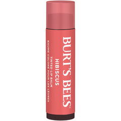 Burt's Bees Lip Balm, Tinted Moisturizing Lip Care for Women, for Dry Lips, 100% Natural, with Shea Butter, Hibiscus (2 Pack)