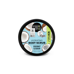 Organic Shop Coconut Oil Scrub,Certified Vegan by The Society, 250 ml (Pack of 1)