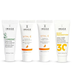 IMAGE Skincare, Five Star Favorites Introductory Skin Care 4 Step Regimen Set for Brighter, Healthier Looking Skin, Discovery Size