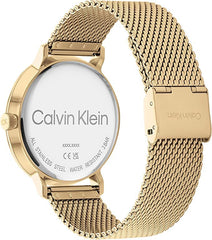 Calvin Klein Modern Mesh Men's Black Dial, Ionic Thin Gold Plated 1 Steel Watch + Calvin Klein Iconic Id, Men's Bracelet