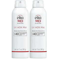 EltaMD UV AOX Mist Mineral Sunscreen Spray SPF 40, Broad Spectrum Face and Body Sunscreen with Zinc Oxide, 100% Mineral Active, Hydration Boost with Antioxidants, Moisturizer with SPF 40, 5 oz
