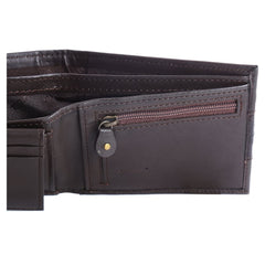 TITAN Men's Bifold Leather Wallet, Brown