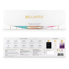 Bella Vita Luxury Ultimate Perfume Trial Pack of 10 x 5ml perfumes, Mix of Long Lasting Sweet, Floral, Woody, Musky & Spicy Fragrance for Men & Women