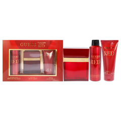 Guess Guess Seductive Homme Red Men 3.4oz EDT Spray, 6.0oz Body Spray, 6.7oz Shower Gel 3 Pc Gift Set