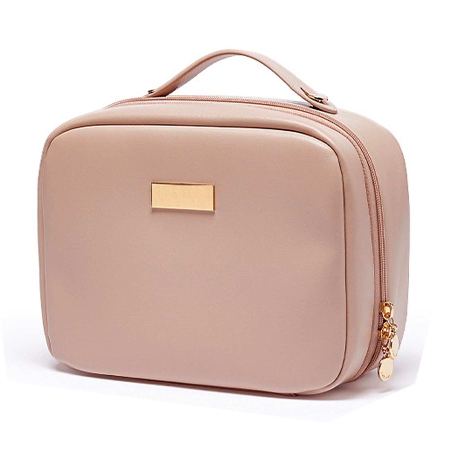 KASTWAVE Makeup Bag, Travel Makeup Case, Travel Cosmetic Bag, PU Leath