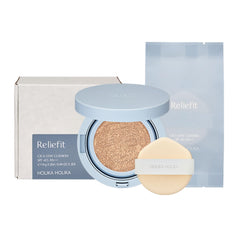 Reliefit CICA Stay Cushion Foundation 02 Petal Ivory SPF 40 PA++ 14g * 2ea Vegan