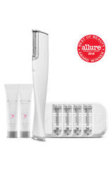 DERMAFLASH LUXE Anti-Aging Sonic Dermaplaning Exfoliation Tool for Women, White