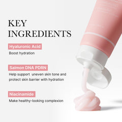 medicube Salmon DNA PDRN Pink Hyaluronic Moisturizing Cream, Pink Soothing Cream, Hyaluronic acid, Niacinamide, Hydrating & Firming, Uneven Skin Tone, Pore Care, Korean Skincare | (50ml/ 1.69 fl.oz.)