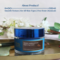 Blue Nectar Skin Brightening Cream for Men for Glowing Skin | Day and Night Face Cream for Men Oily, Dry & Combination Skin | Moisturizer for Dryness (13 Herbs, 50g)