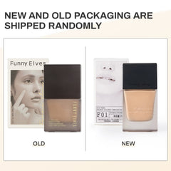 Funny Elves Makeup Foundation Liquid Medium Coverage Long Lasting Concealer Lightweight Flawless 25ml (F01)