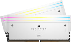 CORSAIR Dominator Titanium RGB DDR5 RAM 32GB (2x16GB) DDR5 6000MHz CL30 Intel XMP iCUE Compatible Computer Memory - White (CMP32GX5M2B6000C30W)