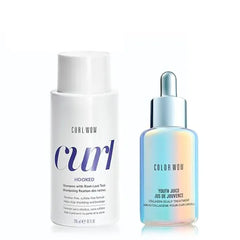 COLOR WOW Anti Shedding Superheroes Set Ideal 'root-anchor' HOOKED shampoo + YOUTH JUICE anti shedding scalp treatment team up for stronger strands, fortified folicles and reduced breakage
