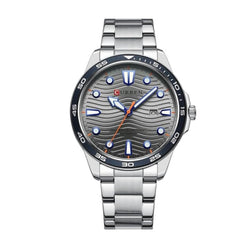 CURREN 8426 Men Watch Top Brand Stainless Steel Quartz Wrist watches Casual Business Waterproof - SILVER GRAY