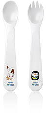 Philips AVENT Toddler Fork and Spoon, 12 Months - SCF712/00