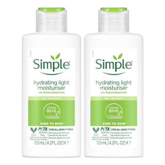 Simple Kind to Skin Hydrating Light Moisturiser, 12h Moisturisation - Pack of 2