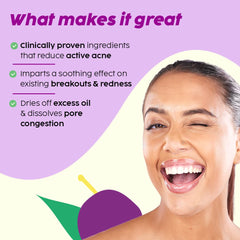 PLIX - THE PLANT FIX 0.5% w/w Salicylic Acid Jamun Face Wash Cleanser Gel For Active Acne & Oil Control, For Breakouts | Oily & Acne Prone Skin | Women & Men | 100 ml