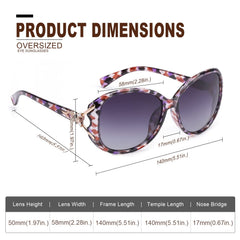 FIMILU Sunglasses for Women Trendy Polarized Sunglasses Oversized Big Sun Glasses Ladies Shades UV Protection