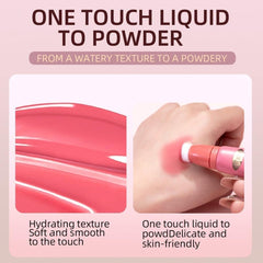 KANZA - Liquid Beauty Blush | Liquid Face Cheek Blusher Concealer Pen | Face Contouring Makeup Pen | Matte Finish Liquid Contour Stick with Soft Cushion Applicator | 15g (Color #2)