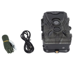 Pokerty9 20MP Hunting Camera, 0.3s Shutter Speed 90° Shooting Angle IP65 Waterproof Night View Field Camera 1080P for Wildlife Recording for Hunting
