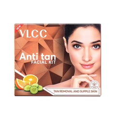 VLCC Natural Sciences Anti Tan Facial Kit – Skin Brightening & Tan Removal Treatment for All Skin Types, Herbal Ingredients, 5-Step Facial Pack