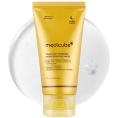 medicube Turmeric Overnight Wrapping Peel Off Mask - Nourishes dull, uneven skin with hydrolyzed collagen for glowing skin and improved elasticity. Korean skincare, 2.53 fl. oz.