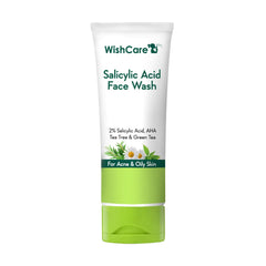 WishCare 2% Salicylic Acid Face Wash with AHA & Tea Tree - Oil & Acne Control