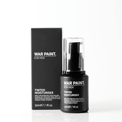 War Paint For Men Tinted Moisturiser & Light Foundation for Face - Vegan Friendly & Cruelty-Free - Natural Looking Makeup For Men - Tan Shade - 30ml