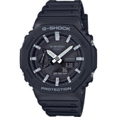 Casio G-Shock Analog-Digital World Time Watch - Black / Off-White