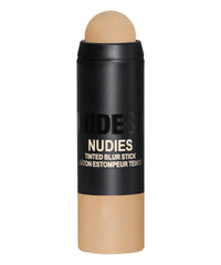 Nudestix Nudies Tinted Blur Foundation Stick, Matte Cream Powder Multitask Makeup to Tint, Blur, Blot Skin and Sculpt Face, Lightweight, Natural Matte Finish, Shade: Deep 9, 0.2 fl oz (6.2 g)