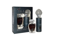 ARABIYAT Al Faris - 2 Pieces Perfume Gift Set for Unisex (100ml Eau De Parfum and 200ml Perfume Spray)