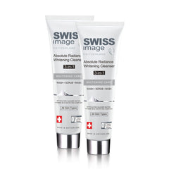 Swiss Image Brightening 3 in 1 Face Wash, Scrub & Mask, 2 X 100ml | Formulated with Niacinamide | Deep Cleanses, Exfoliates & Protects Skin |Reduces Dark Spots, Pigmentation | For All Skin Types