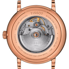 Tissot mens Carson Auto Stainless Steel Dress Watch Brown T1224073603300 - Brown