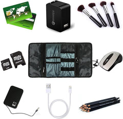 JeeDaar Accessories Bag Organizer, Universal Electronics Travel Gadgets Carrying Case Pouch for Charger USB Cables SD Memory Cards Earphone Flash Hard Drive